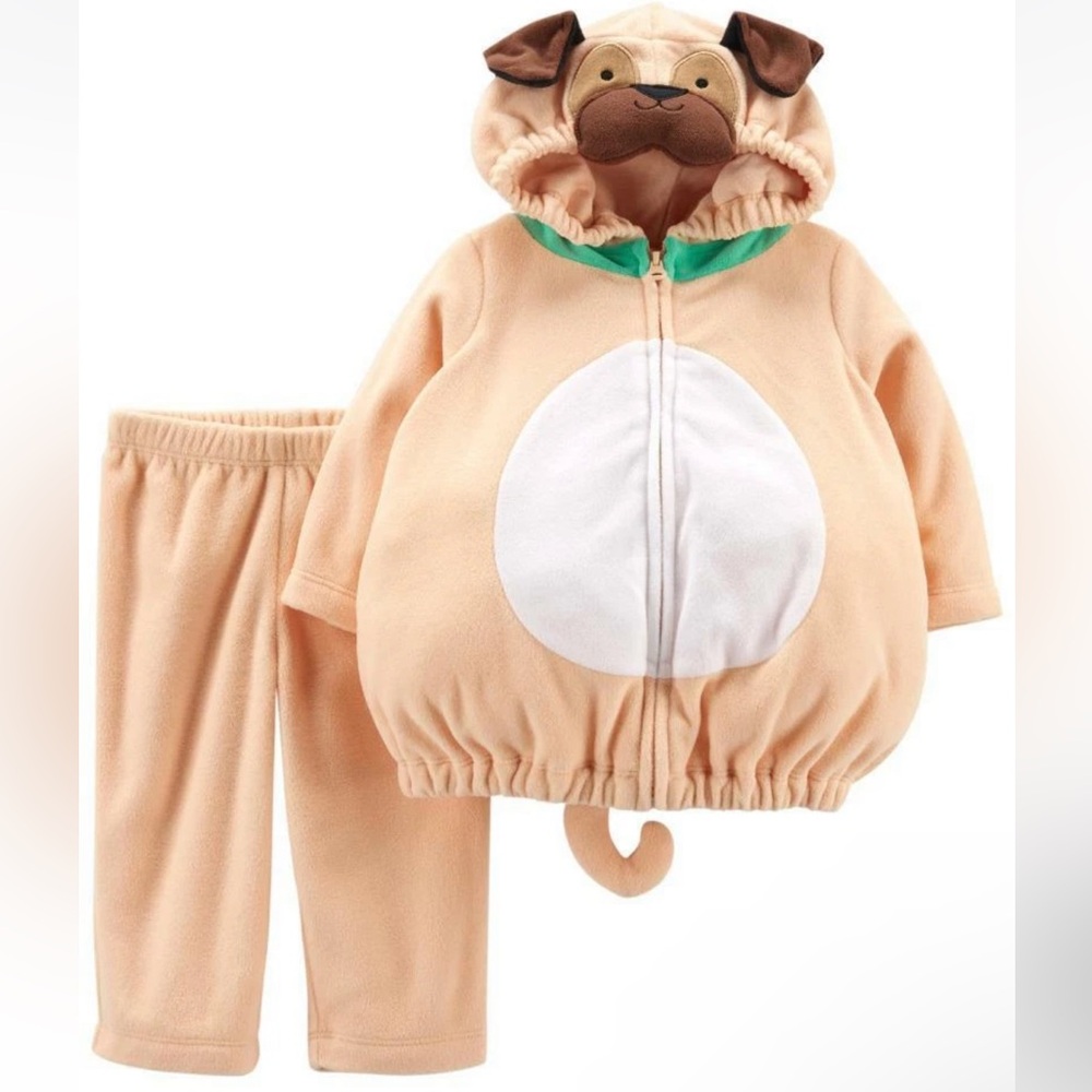 ⭐️NWOT 18 Months Carters Halloween Costume Pug Puppy Dog 2 Pieces⭐️